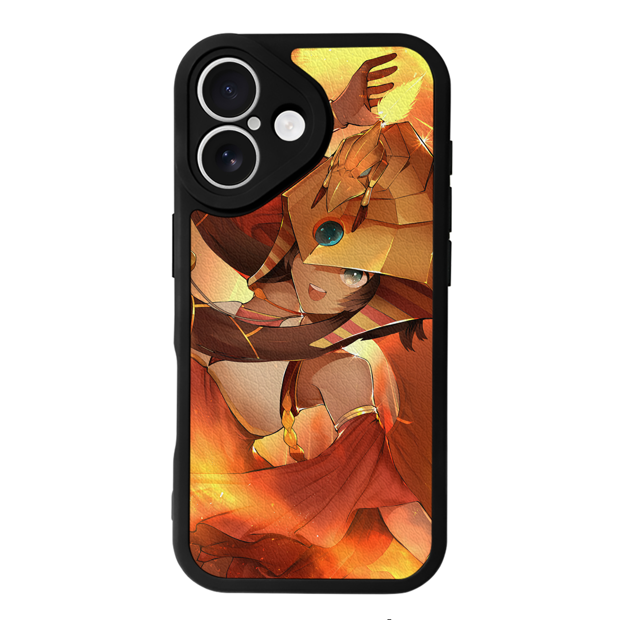 （画像用） 遊☆戯☆王 Yu-Gi-Oh! 【iPhone 16シリーズ対応】シリコンスマホケース（レザー調） 材質：シリコン
